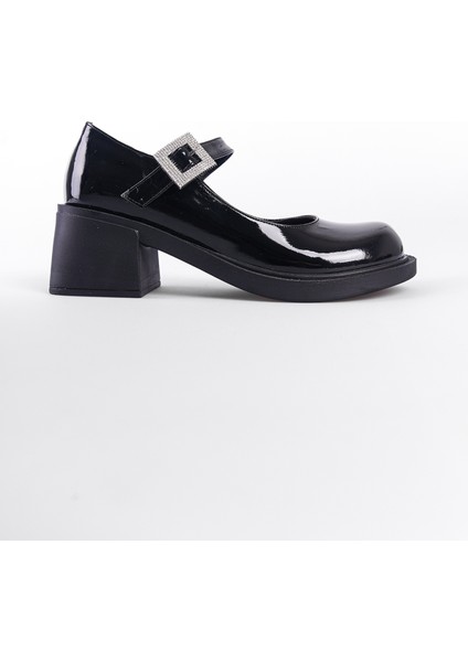 Taşlı Tokalı Mary Jane Kadın Ayakkabı modelleri