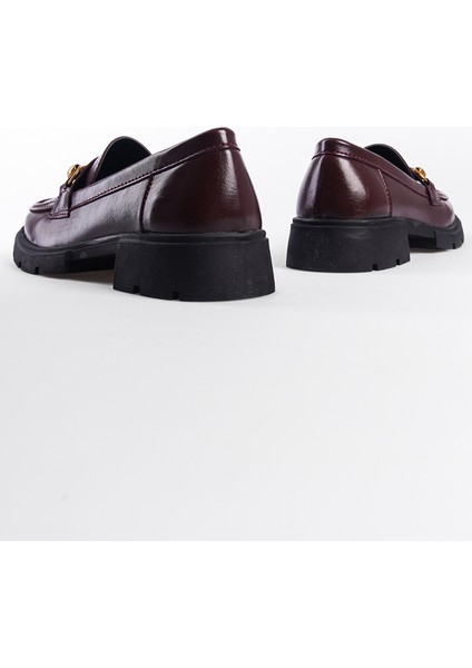 Trak Tabanlı Metal Tokalı Kadın Loafer modelleri