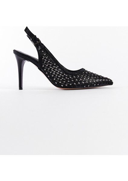 Taşlı Fileli Stiletto