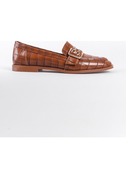 Metal Tokalı Kadın Loafer Ayakkabı modelleri
