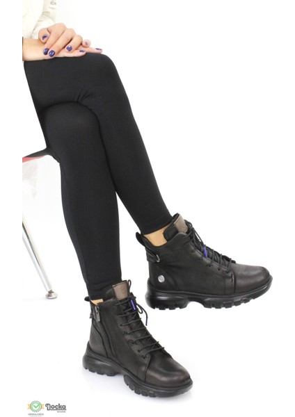 Kadın Günlük Ortopedik Hakiki Deri Spor Tarz Bot M25/KB4295