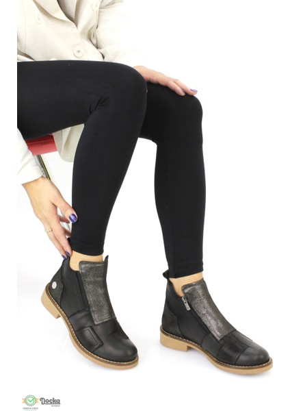 Kadın Ortopedik Hakiki Deri Bağcıksız Spor Tarz Bot M25/KB4195 modelleri