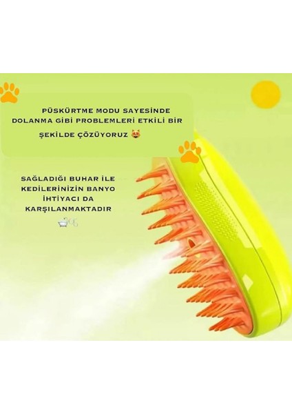 Buharlı Kedi Köpek Tüy Toplama Tarağı fırsatları