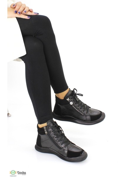 Kadın Günlük Ortopedik Hakiki Deri Kısa Spor Tarz Bot M25/KB1995 fırsatları