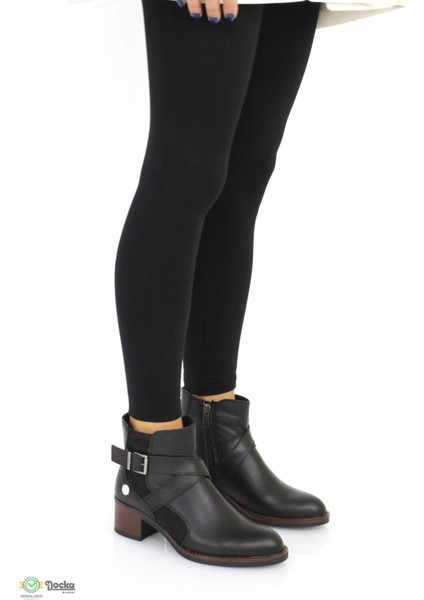 Kadın Hakiki Deri Topuklu Günlük Klasik Bot M24/KB1005 fiyatları