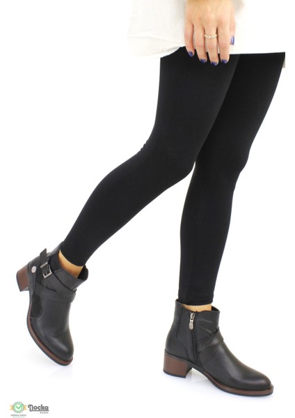 Kadın Hakiki Deri Topuklu Günlük Klasik Bot M24/KB1005 indirimleri