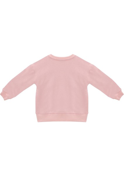 Kız Çocuk Baskılı Sweatshirt - Pembe modelleri