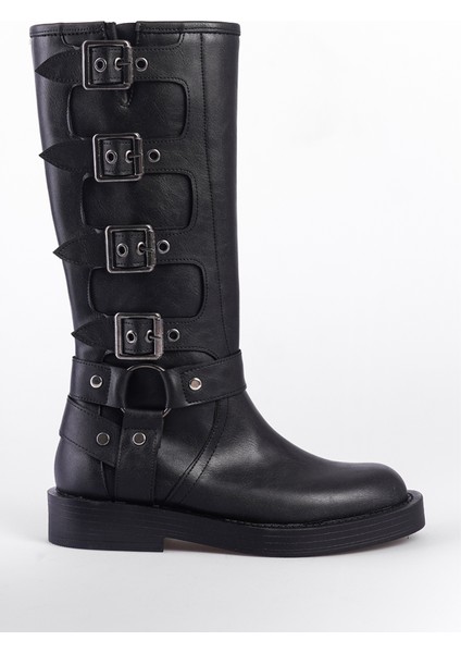 Motorcu Fermuarlı Kadın Çizme fırsatları