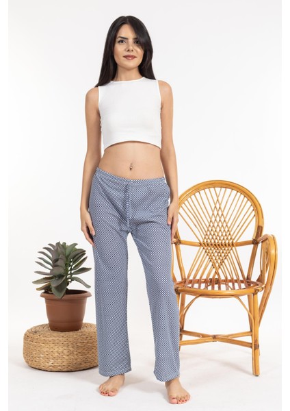 Kadın Noktalı Tek Alt Lacivert