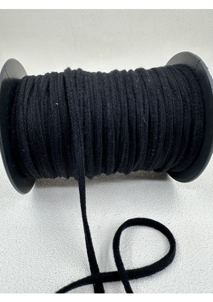7 mm Pamuk Şerit Kordon-5 Metre-Siyah modelleri
