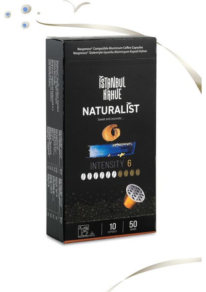 Istanbul Kahve Kapsül Kahve Naturalist 10'lu Nespresso Uyumlu