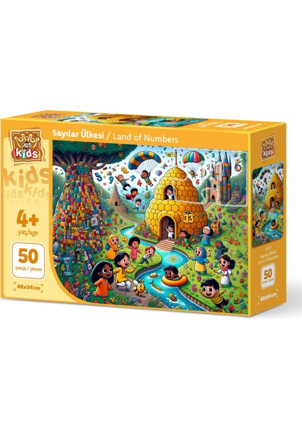 Art Çocuk Sayılar Ülkesi 50 Parça Puzzle