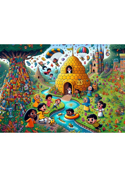 Art Çocuk Sayılar Ülkesi 50 Parça Puzzle