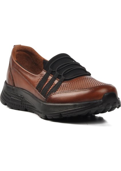 017-D Taba Deri Kadın Günlük Ayakkabı