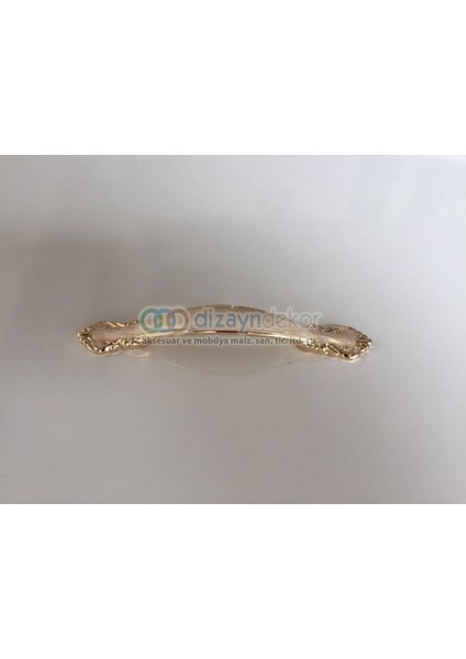 Antik Krem Kaplama Desenli 128 mm Kulp