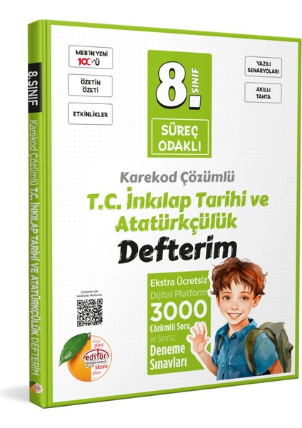 8. Sınıf Süreç Odaklı T.C. İnkılap Tarihi ve Atatürkçülük Defterim