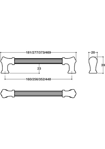 Galaksi Lüks 4640 Parlak Altın 256 mm modelleri