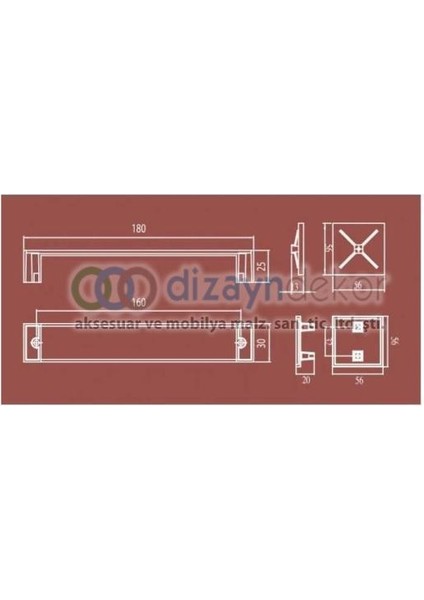 Ahşap Naturel Ceviz Kabuğu Mocca 32 mm Kulp fiyatları