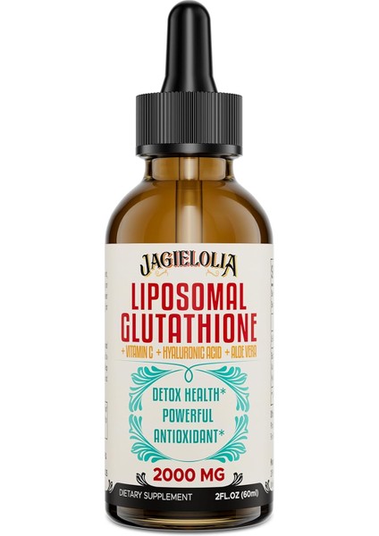 Liposomal Glutathione Liquid 2000 Mg Antioxidant Complex Including Vitamin C And Hyaluronic Acid
