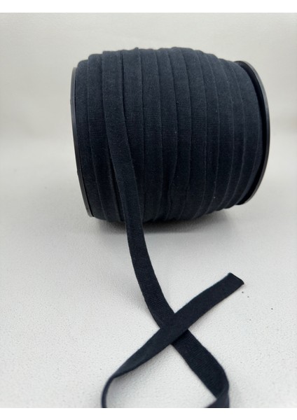 1.5 cm Raşel Kordon-5 Metre-Siyah