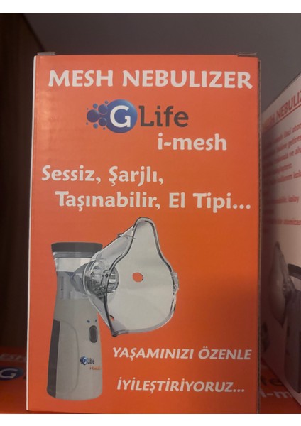 G-Life El Tipi Şarj Edilebilir, Taşınabilir Mini i-Mesh Nebulizatör