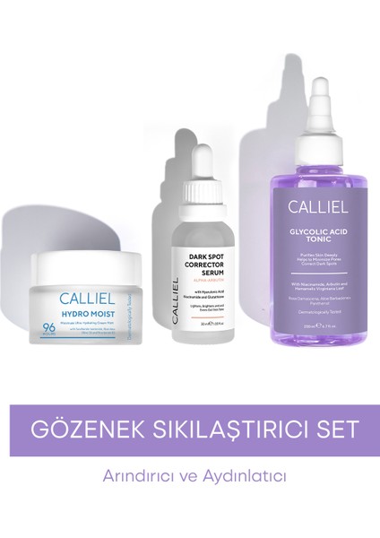 Arındırıcı, Aydınlatıcı ve Gözenek Sıkılaştırıcı Set