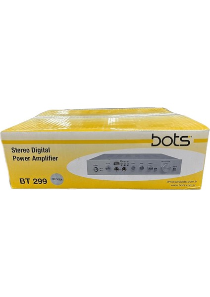 BT-299 2X60 Watt Bluetooth'lu Stereo Dijital Güç Amplifikatör