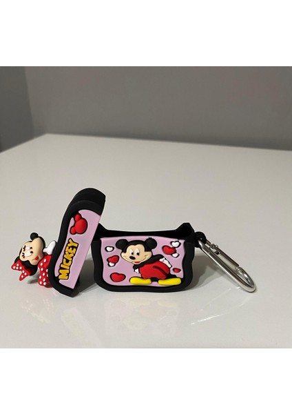 Iphone 3. Nesil Uyumlu Koruyucu Bluetooth Kulaklık Kılıfı Mickey Mouse Figürlü modelleri