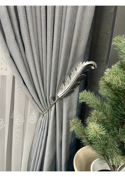 Yaprak Desenli Renso Perde Toplama Aksesuarı 2AD.