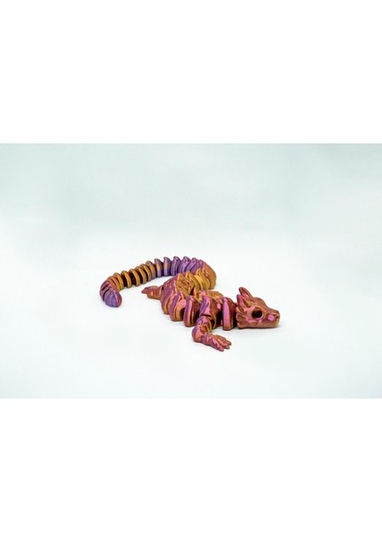 Dragon Iskelet 3D Hareketli ve Renk Geçişli Kırmızı - Altın - Mor Model Tüm Boylar Set modelleri