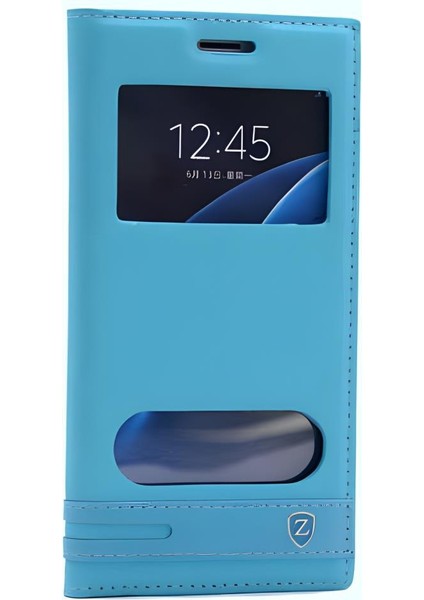 Galaxy A7 2017 Kılıf Elite Pencereli Kapaklı Kılıf