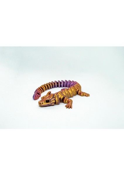 Dragon Iskelet 3D Hareketli ve Renk Geçişli Kırmızı - Altın - Mor Model Büyük Boy fiyatları