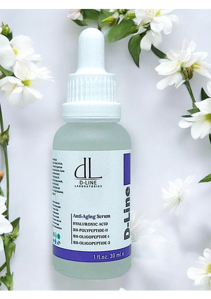 ANTİ-AGİNG SERUM, Yaşlanma karşıtı,  Kollajen destekli, Hyaluronik asit, Genç görünümü koruma