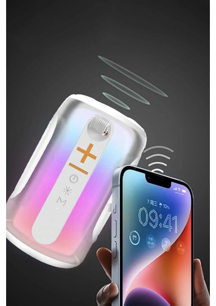 Leasertech Pluse 7 Rgb Mikrofonlu Bluetooth Hoparlör Ses Bombası Karaoke Seti