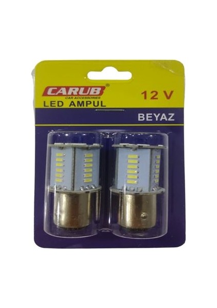 Ampul 12V T1016 30SMD Çakarli- Kayar Beyaz 13