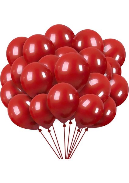 Kırmızı Balon 100 Adet 26 cm