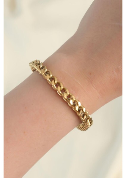 E-Bijuteri Çelik Gold Renk Bileklik fiyatları