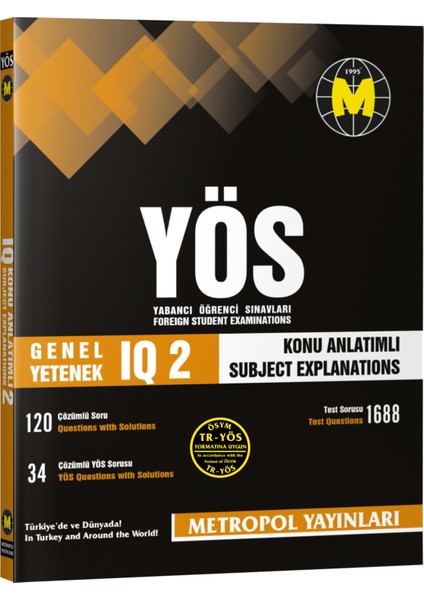 TR-YÖS GENEL YETENEK (IQ)-2 (KONU ANLATIMLI-ÖRNEK ÇÖZÜMLÜ)