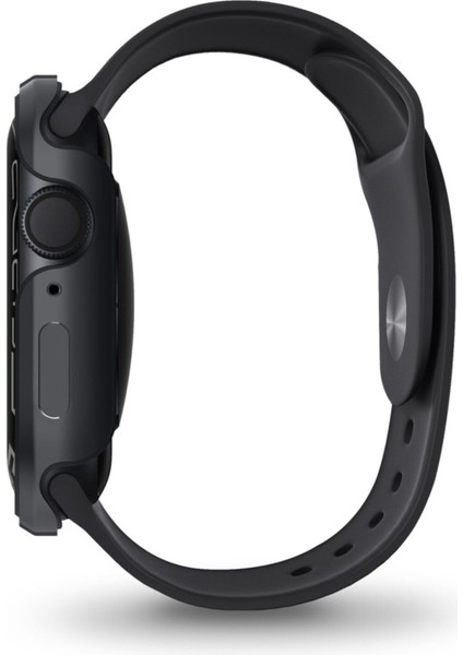Apple Watch 45MM Kasa Koruyucu Metalik Görünüm Valencia Serisi Camlı Kasa fiyatları