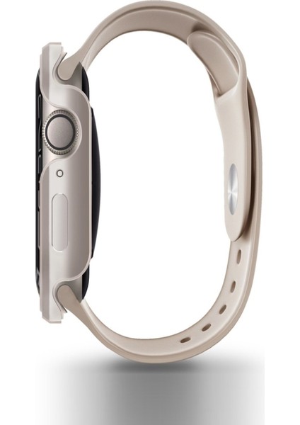 Apple Watch 45MM Kasa Koruyucu Metalik Görünüm Valencia Serisi Camlı Kasa fiyatları