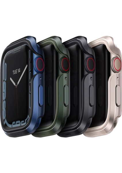 Apple Watch 45MM Kasa Koruyucu Metalik Görünüm Valencia Serisi Camlı Kasa indirimleri