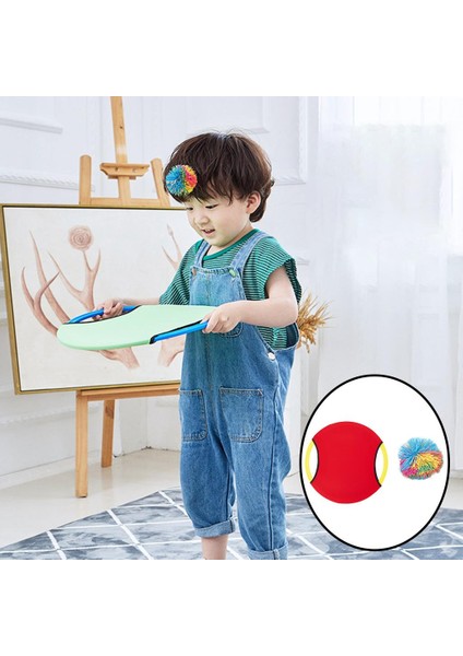 Açık Trambolin Kürek Diskli Disk Top Bahçe Çim Oyun Çocuk Oyuncakları Kırmızı (Yurt Dışından)