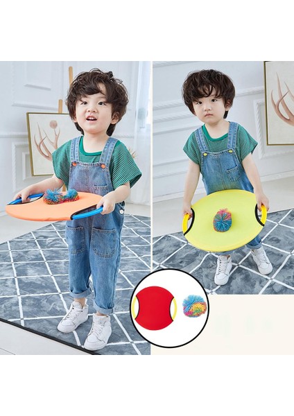 Açık Trambolin Kürek Diskli Disk Top Bahçe Çim Oyun Çocuk Oyuncakları Kırmızı (Yurt Dışından)