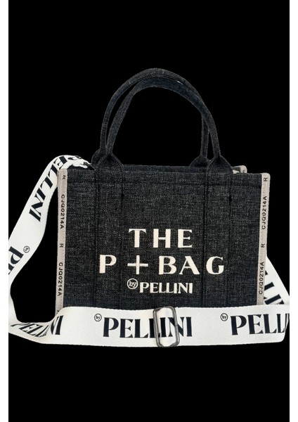 The P+Bag El ve Omuz Küçük Çanta Koyu Gri fırsatları