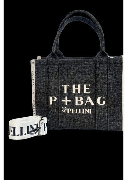 The P+Bag El ve Omuz Küçük Çanta Koyu Gri indirimleri
