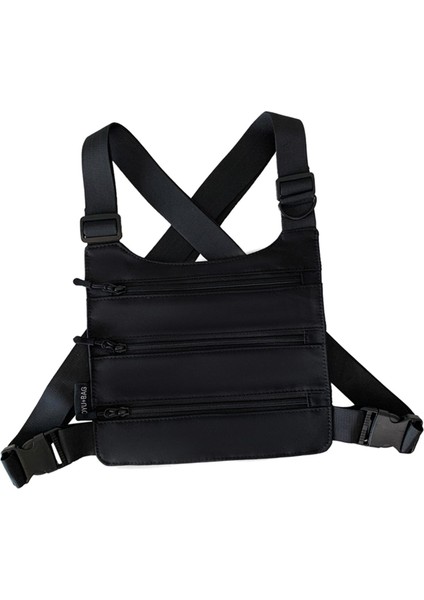 Erkekler Için Göğüs Çantaları Şıklığı Ön Bel Çantası Yelek Çantası Için (Yurt Dışından)