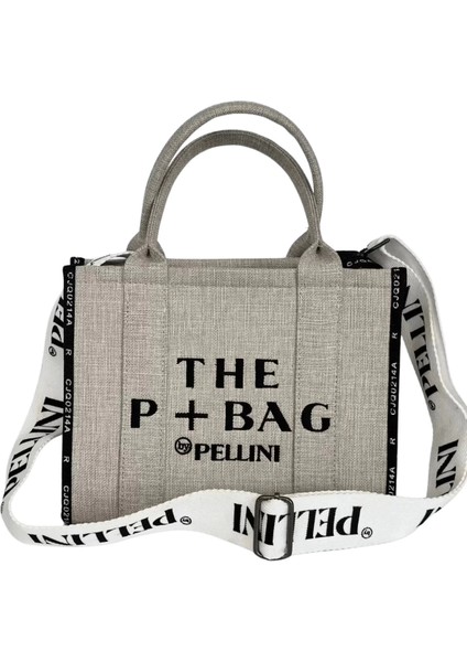 The P+Bag El ve Omuz Büyük Çanta Krem fırsatları