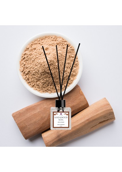 Lil Home Sandal Ağacı Çubuklu Oda Kokusu Bambu Sandalwood Soul Diffuser 50 ml