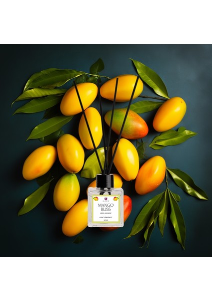 Lil Home Mango Çubuklu Oda Kokusu Bambu Mango Bliss Diffuser 50 ml