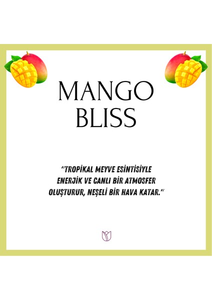 Lil Home Mango Çubuklu Oda Kokusu Bambu Mango Bliss Diffuser 50 ml